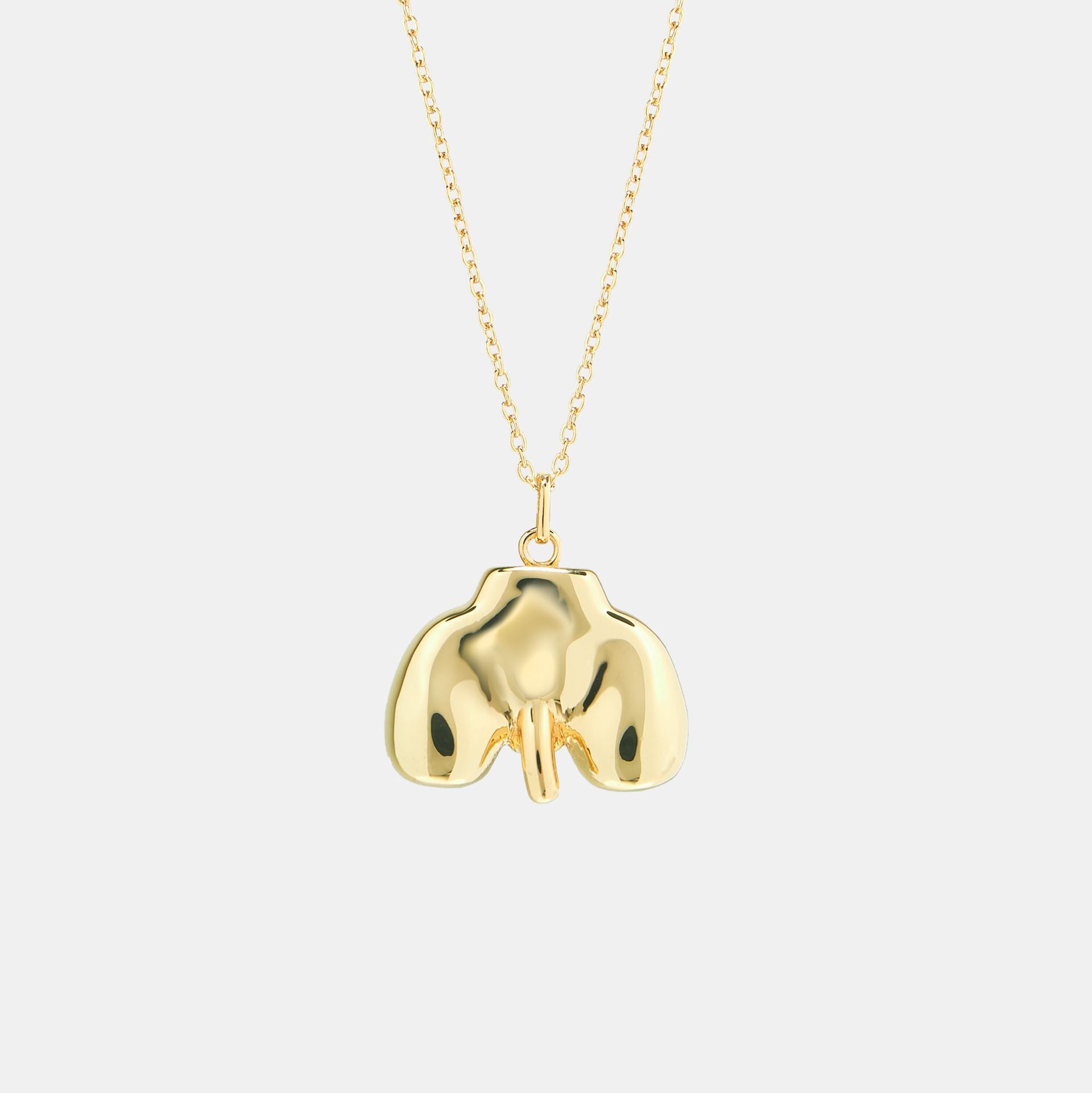 Hoemo World - Plugged Booty Pendant Necklace - Gold