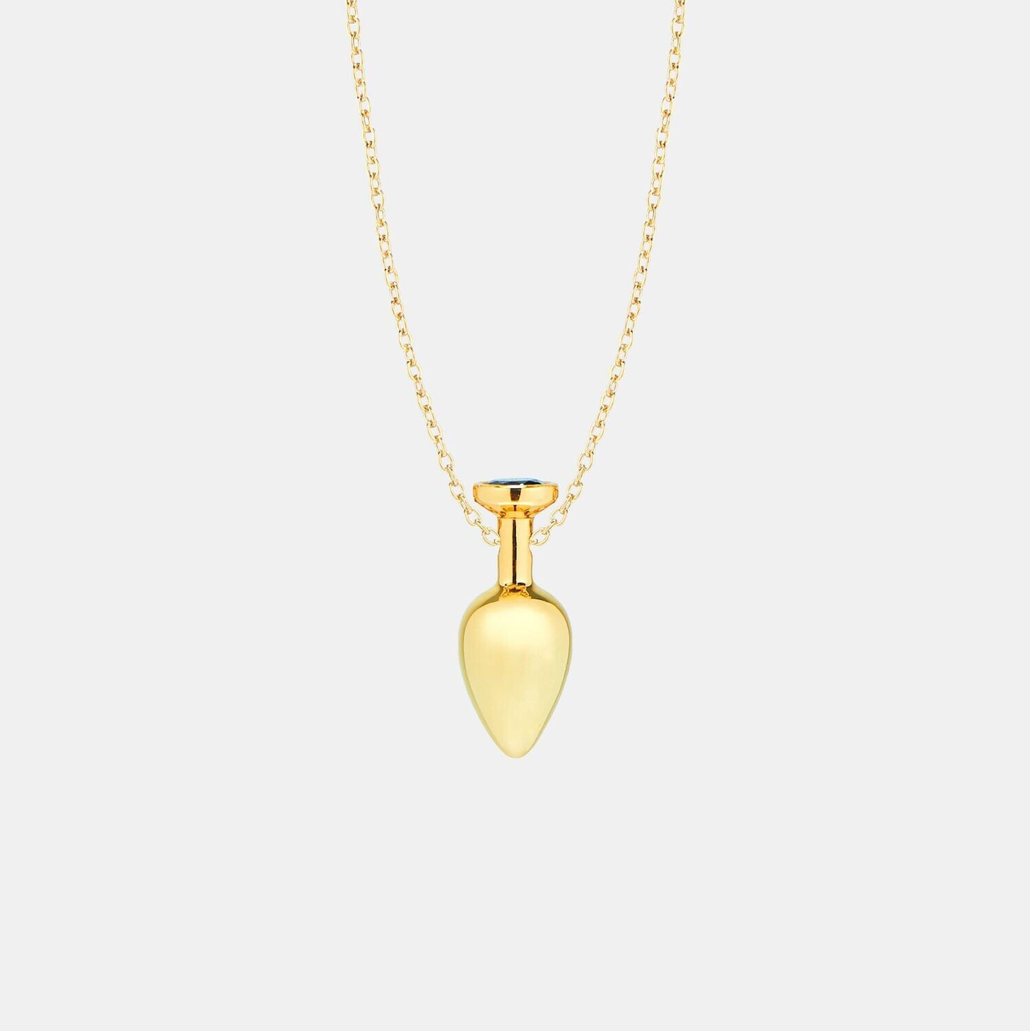 Hoemo World - Butt Plug Pendant Necklace - Gold