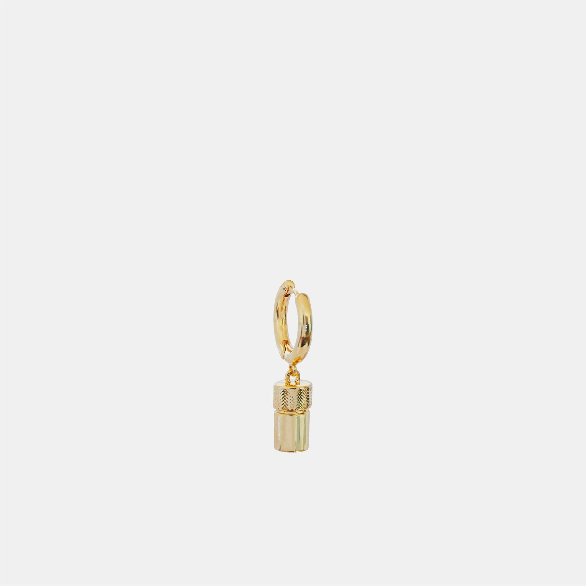 Hoemo World - Poppers Drop Hoop Earring - Gold