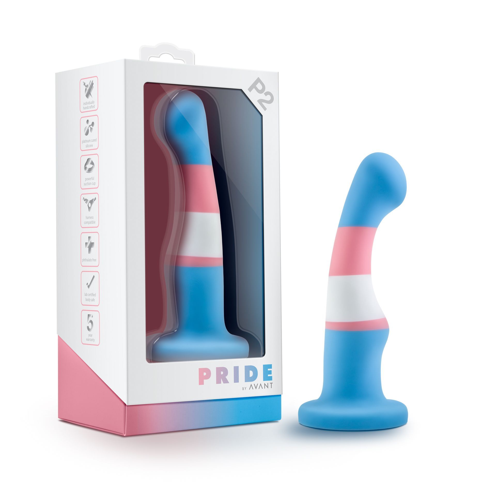 Avant - Pride P2 True Blue Silicone Dildo