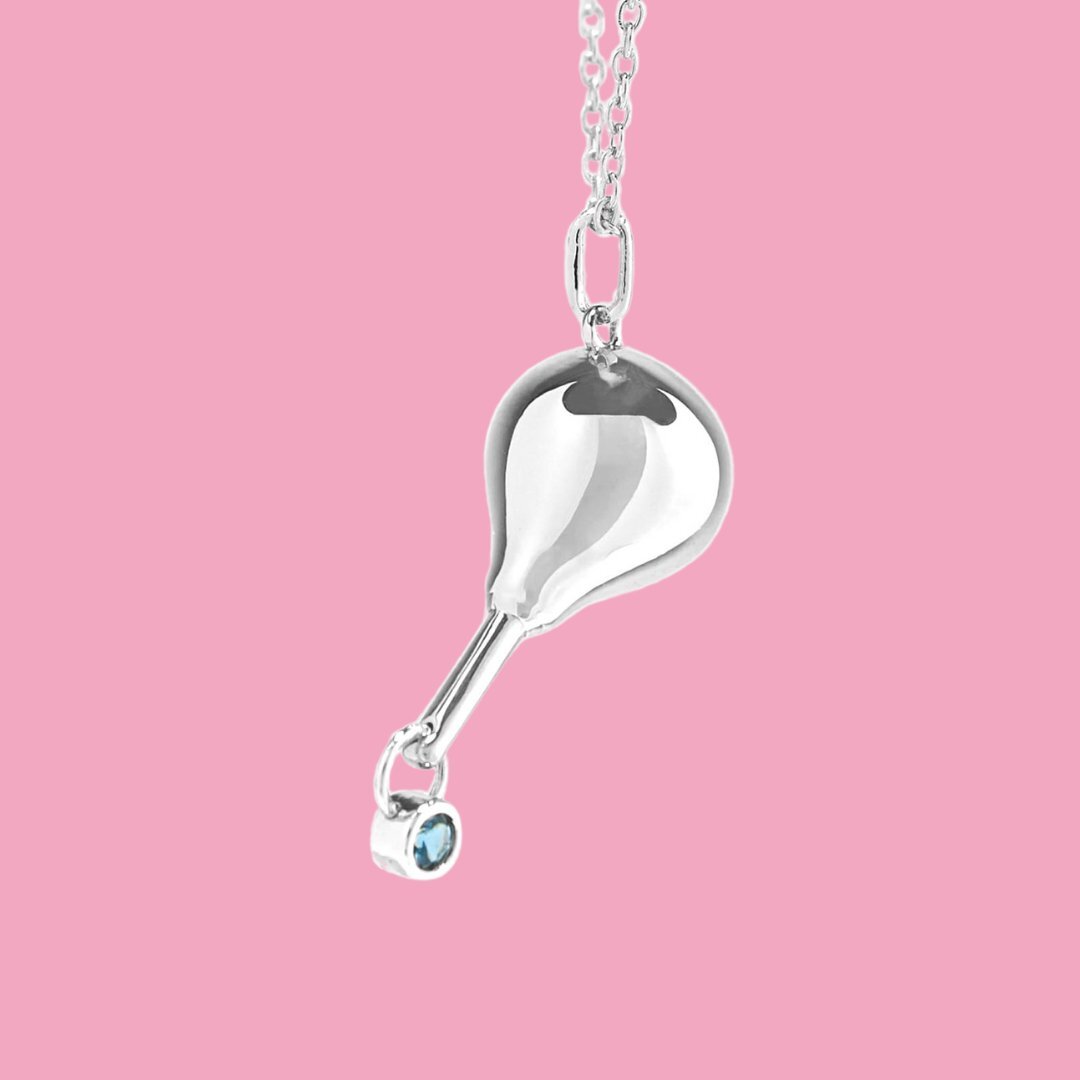 Hoemo World - Dripping Douche Pendant Necklace - Silver