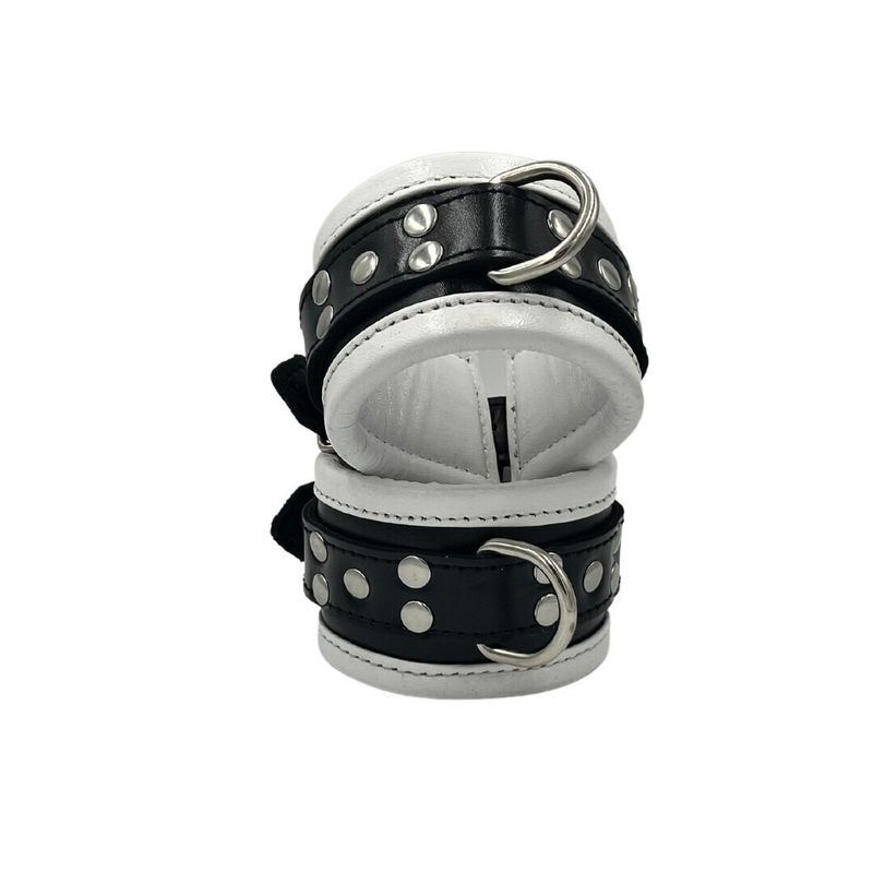 No Mercy Supreme Bondage - Wrist Restraints - White/Black