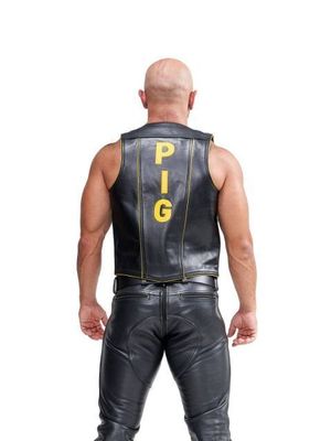 Mister B - Leather Pig Muscle Vest