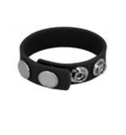 No Mercy Gear - Leather Cock Ring Strap - Black