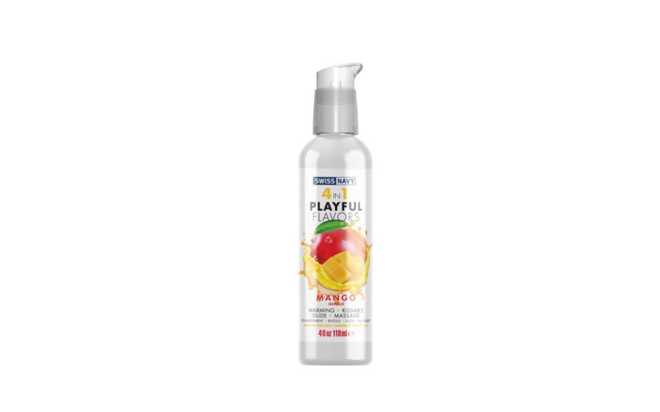 Swiss Navy - 4 in 1 Playful Flavours - Mango - 4oz/118mL