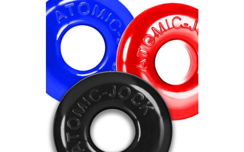 OxBalls - Ringer Max Cockring - 3pc Multi-Colour Set