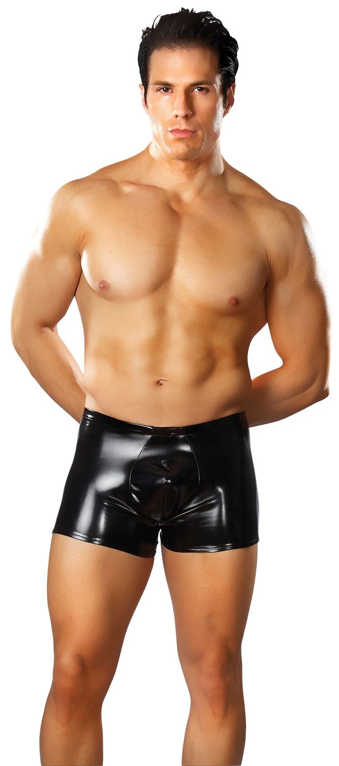 Male Power - Wet Look Pouch Short - Black