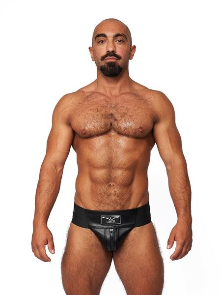 Mister B - Premium Leather Jockstrap - Black