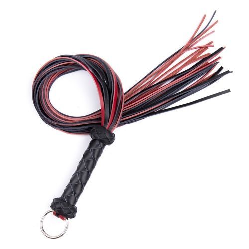 No Mercy Gear - Red Queen Leather Flogger
