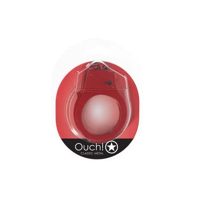 OUCH! - Classic Metal Cuffs - Red
