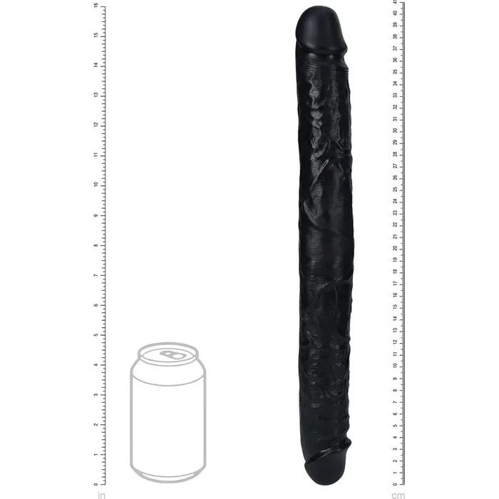 REALROCK - 40cm Thick Double Dildo - Black