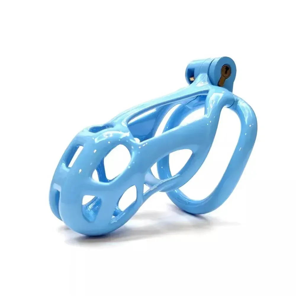 Cobra Chastity - NU Blue Cage & Keys - Small