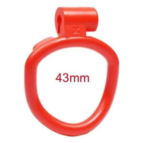 Cobra Chastity - NU Red Arc Ring - Size 1 - 43mm