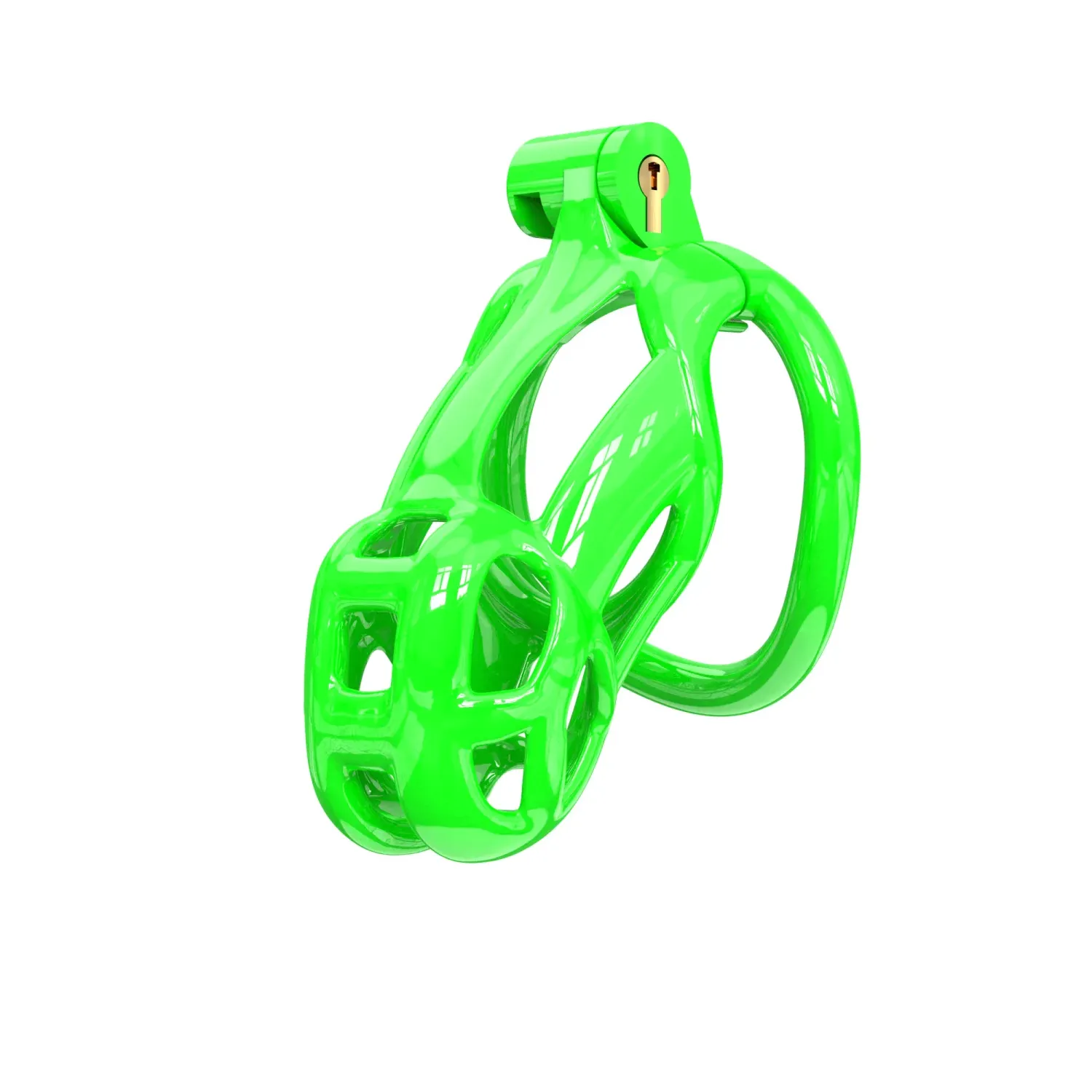 Cobra Chastity - NU Green Cage & Keys - Small
