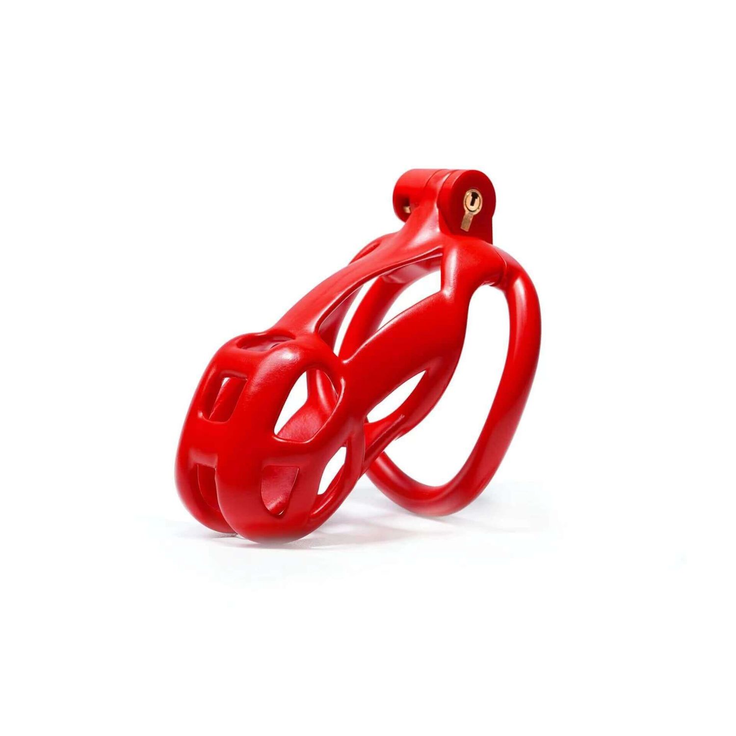 Cobra Chastity - NU Red Cage & Keys - Small