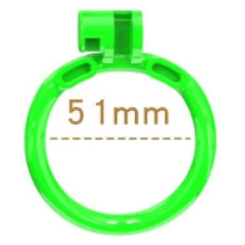 Cobra Chastity - NU Green Arc Ring - Size 4 - 51mm