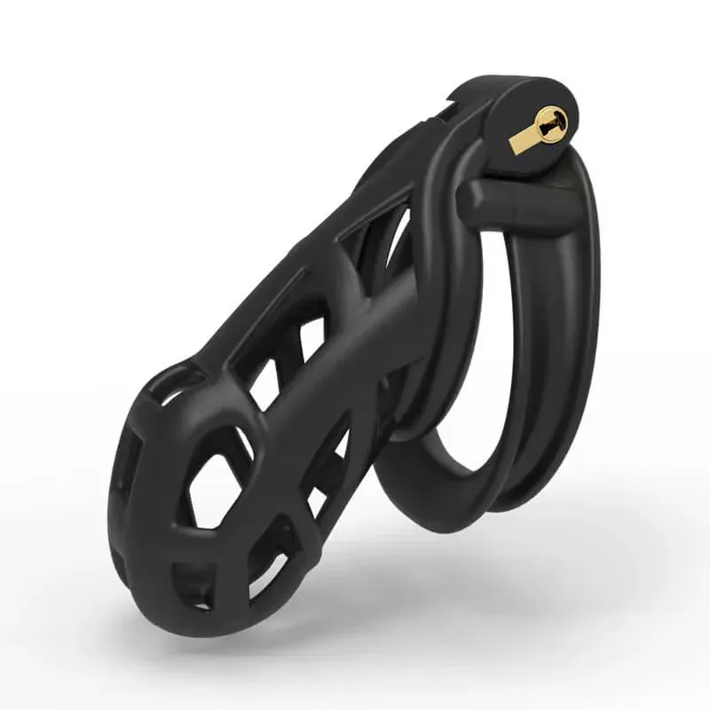 Cobra Chastity - Black Cage 6.0 & Keys - Comfort