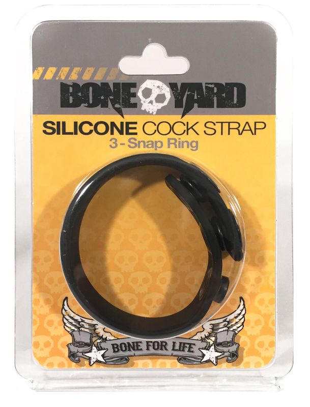 Boneyard - Silicone Cock Strap - Black