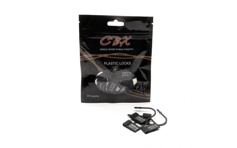 CB-X - Chastity Cage Plastic Locks - 10pc