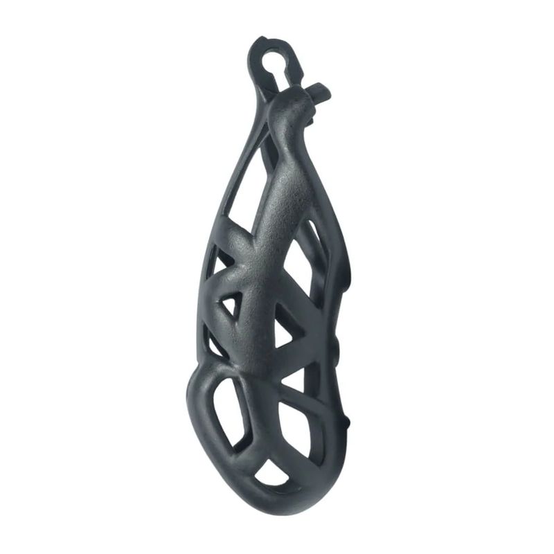 Cobra Chastity - NU Black Cage & Keys - Maxi