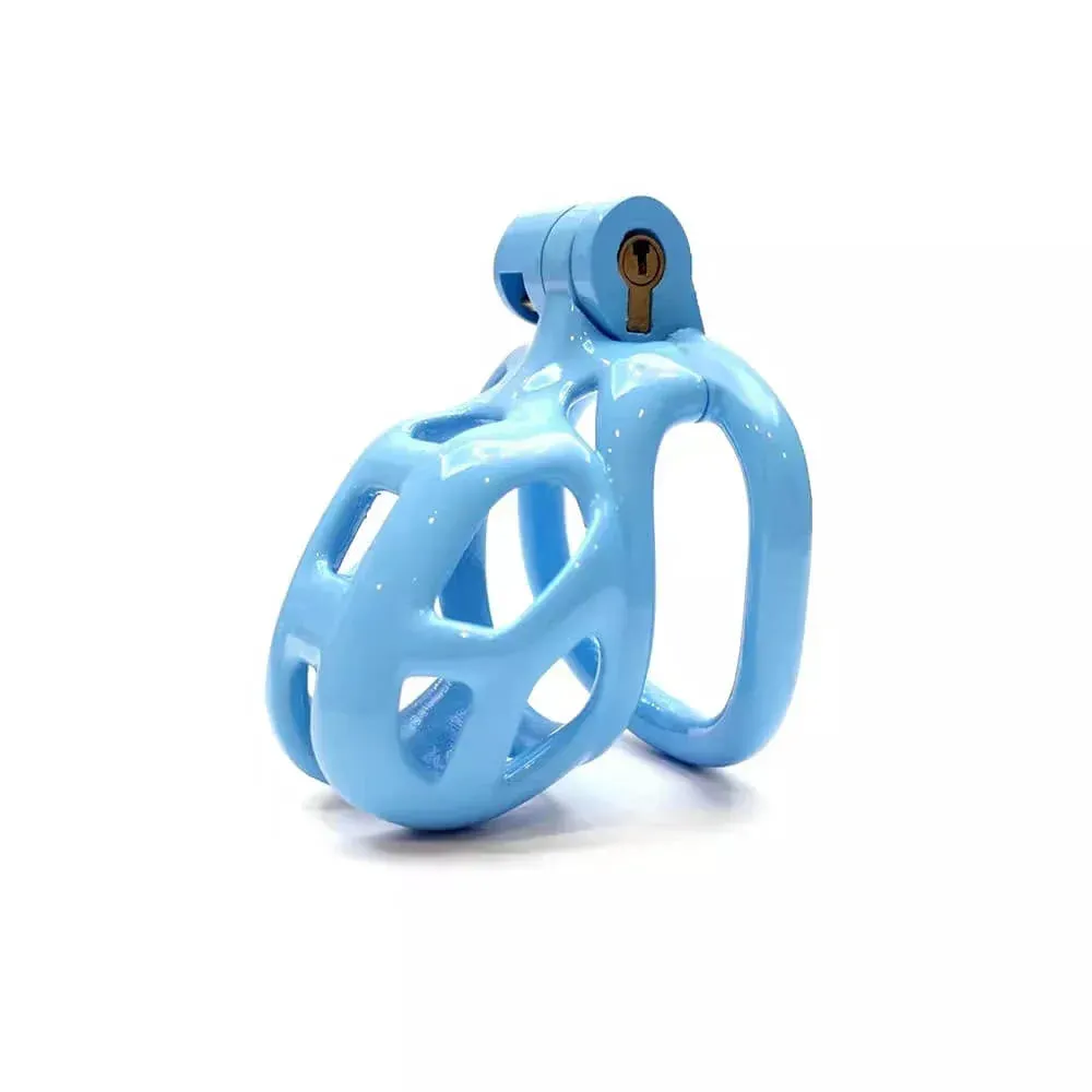 Cobra Chastity - NU Blue Cage & Keys - Nub Cobra Chastity - NU Blue Cage & Keys - Nub
