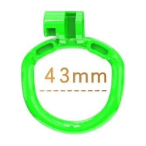 Cobra Chastity - NU Green Arc Ring - Size 1 - 43mm