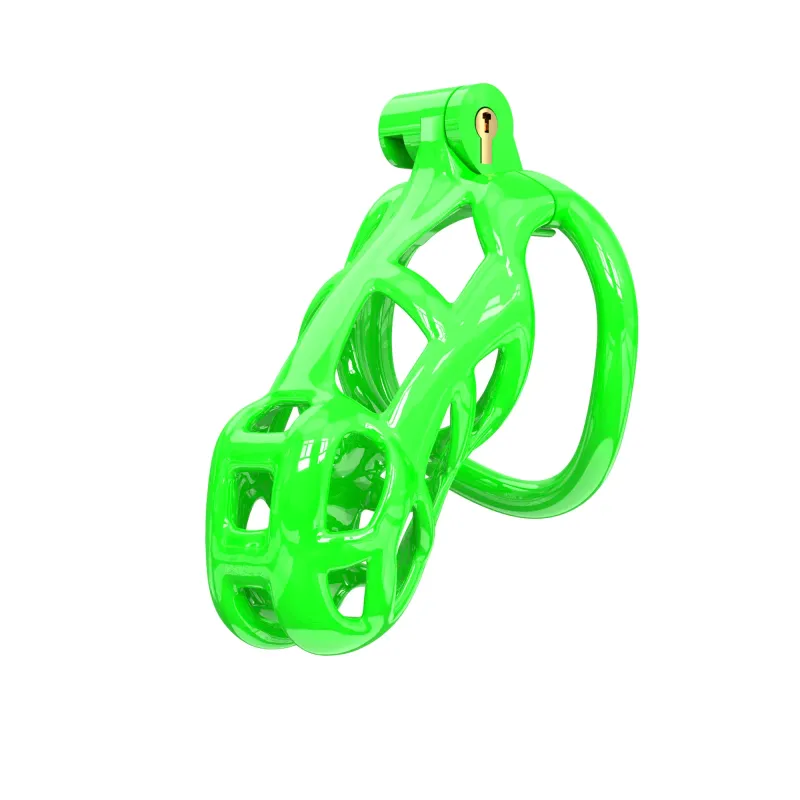 Cobra Chastity - NU Green Cage & Keys - Standard