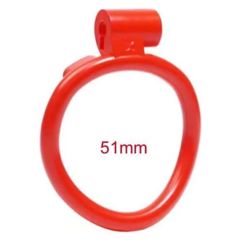 Cobra Chastity - NU Red Arc Ring - Size 4 - 51mm