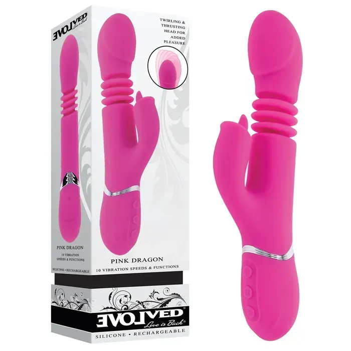 Evolved - PINK DRAGON Vibrator - Pink