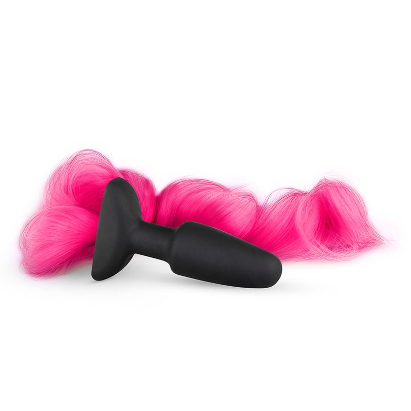 Fetish Collection - Silicone Butt Plug w/ Pink Tail