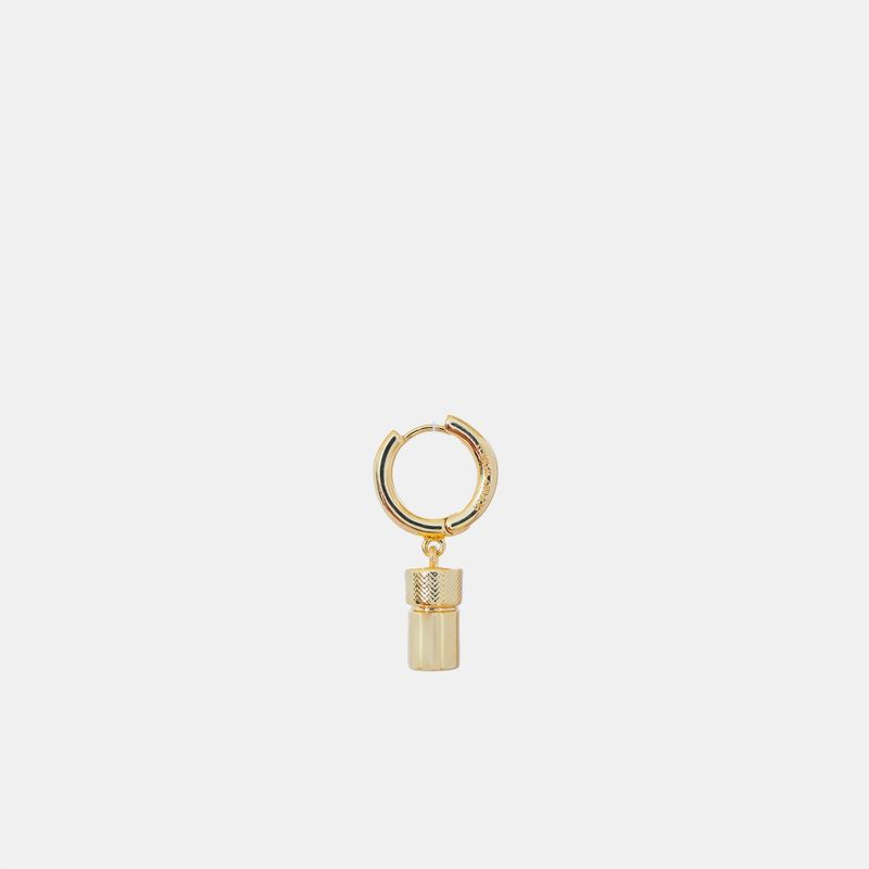 Hoemo World - Poppers Drop Hoop Earring - Gold