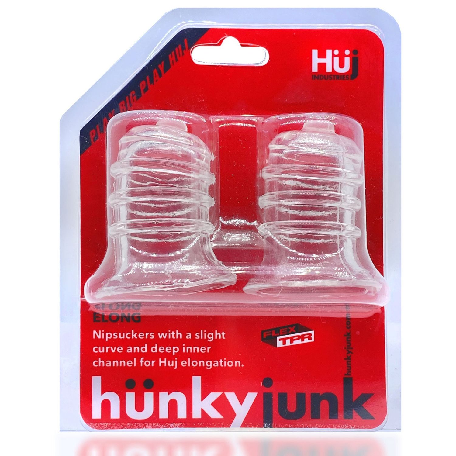 Hunkyjunk - ELONG Wide Base Nipsucker - Clear Hunkyjunk - ELONG Wide Base Nipsucker - Clear
