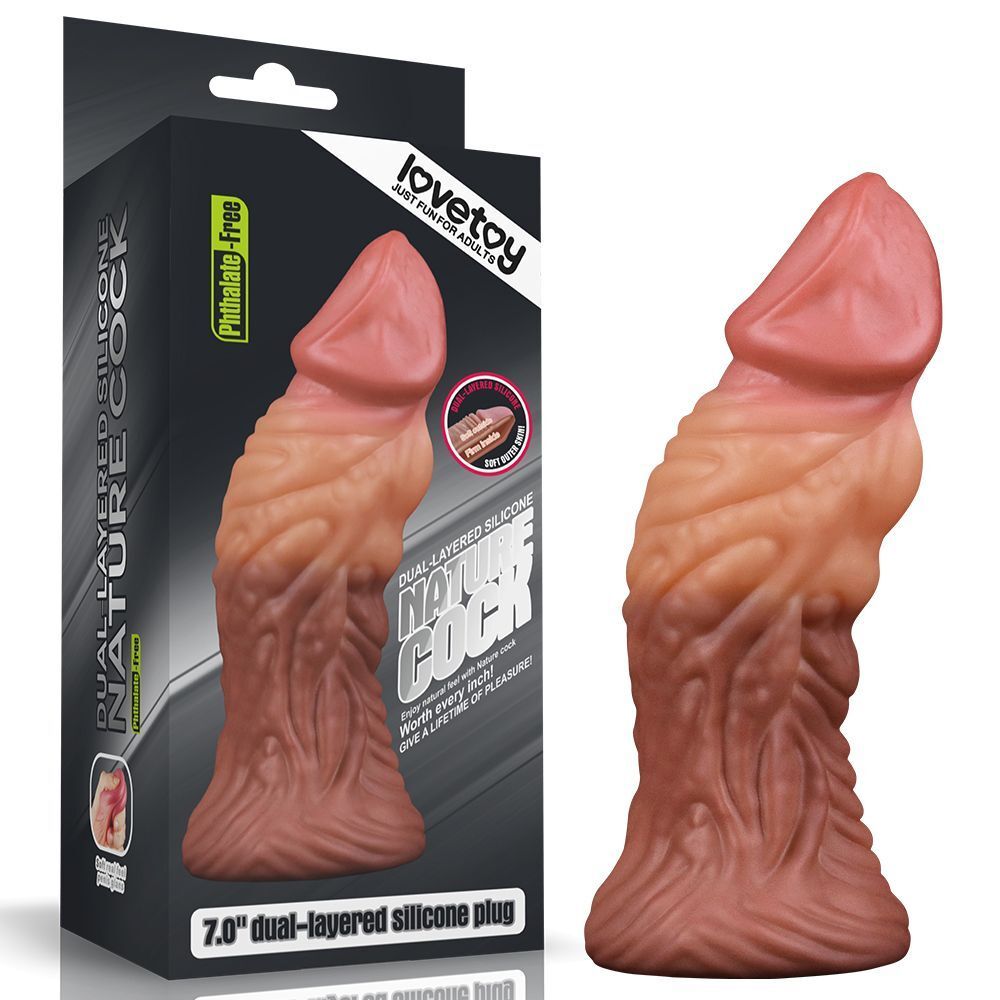 Lovetoy - Dual Layered Silicone Plug - 7 Lovetoy - Dual Layered Silicone Plug - 7"