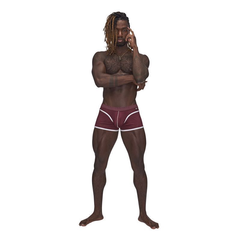 Male Power - Sport Mesh Mini Short - Burgundy Male Power - Sport Mesh Mini Short - Burgundy