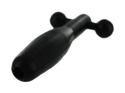 Master Series - Cum-Thru Silicone Barbell Penis Plug