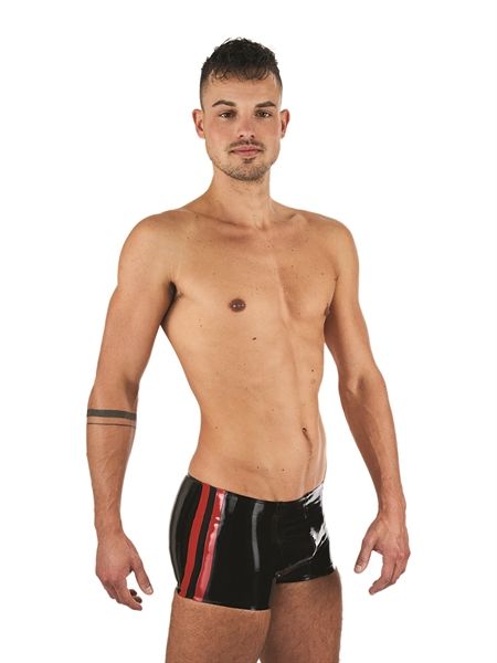 Mister B - Rubber Trunks - Black/Red