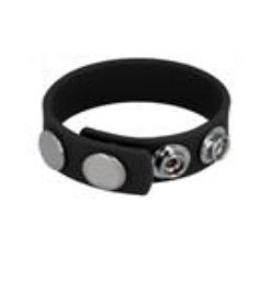No Mercy Gear - Leather Cock Ring Strap - Black No Mercy Gear - Leather Cock Ring Strap - Black