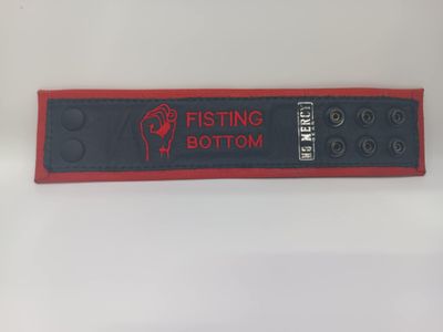 No Mercy Gear - Wrist Band - Fisting Bottom Design No Mercy Gear - Wrist Band - Fisting Bottom Design