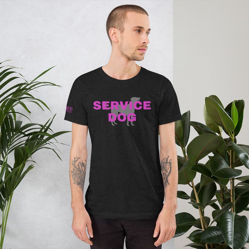 Service Dog TShirt Pink