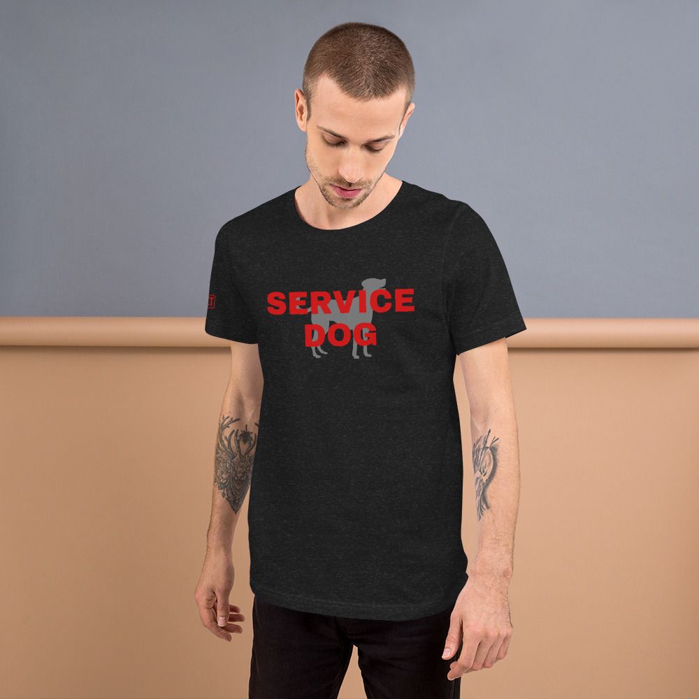 Service Dog TShirt Red