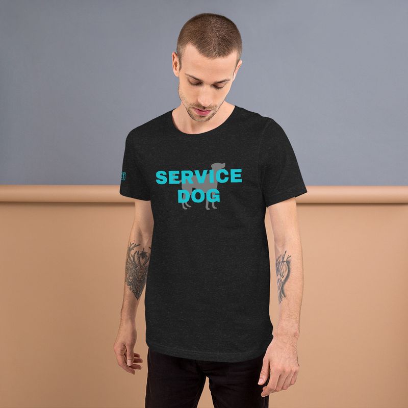 Service Dog TShirt Teal