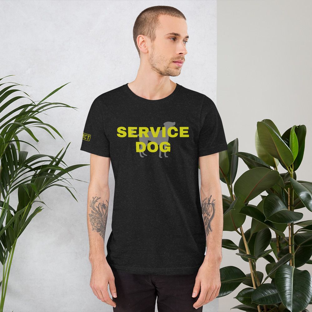 Service Dog TShirt Yellow