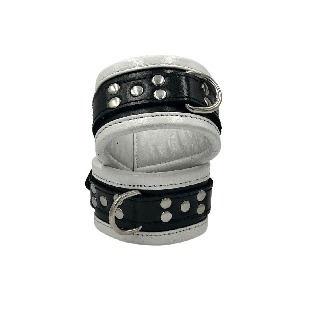 No Mercy Supreme Bondage - Ankle Restraints - White/Black