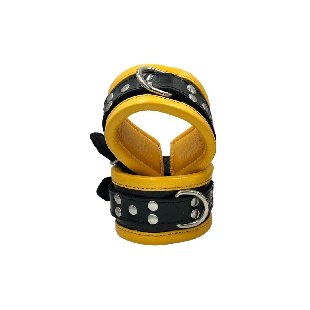 No Mercy Supreme Bondage - Wrist Restraints - Yellow/Black