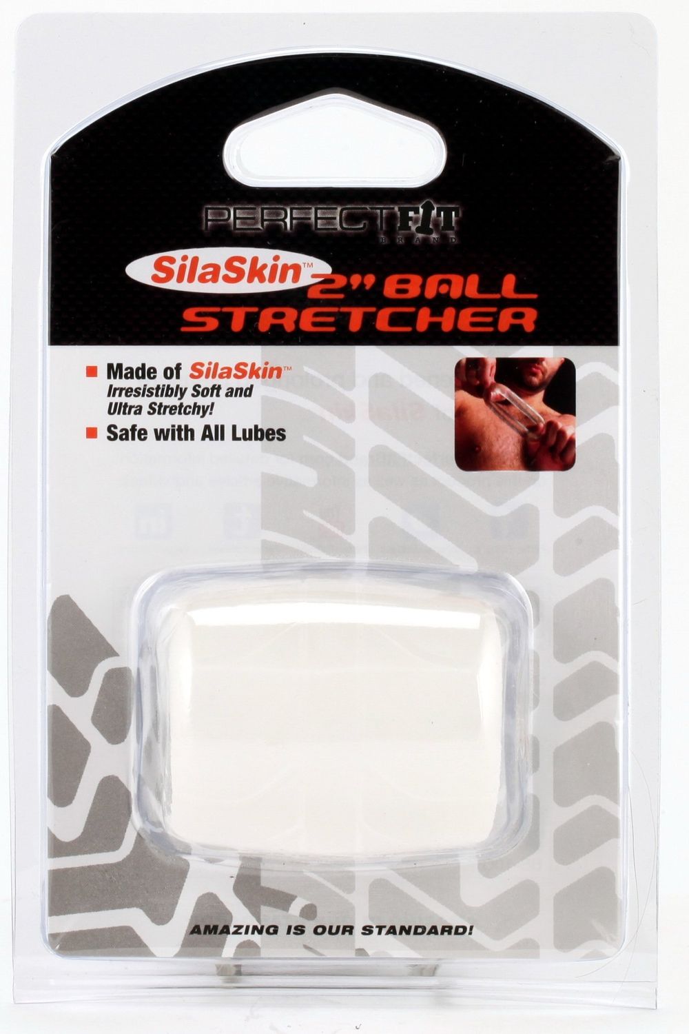 Perfect Fit - SilaSkin Ball Stretcher - 2 Perfect Fit - SilaSkin Ball Stretcher - 2" - White