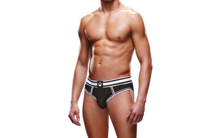Prowler - Open Back Brief - Black/White