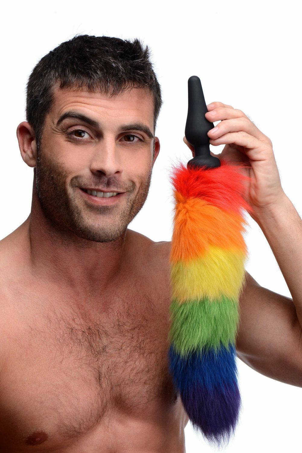 Tailz - Rainbow Tail w/ Silicone Butt Plug Tailz - Rainbow Tail w/ Silicone Butt Plug