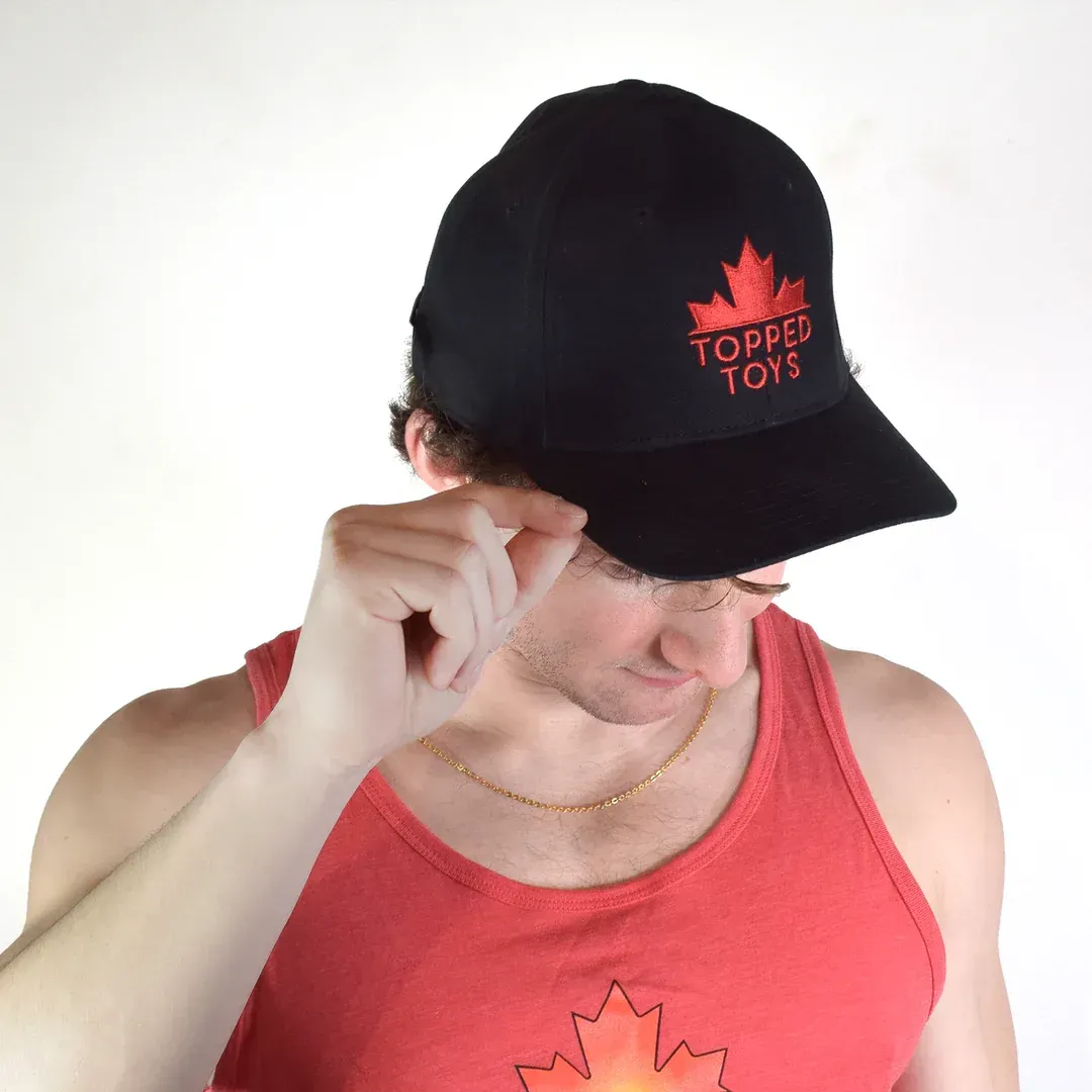 Topped Toys - Baseball Hat - Black/Red Topped Toys - Baseball Hat - Black/Red