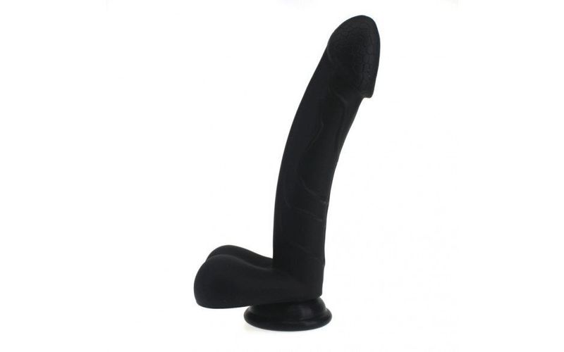 X-MEN - Realistic Dildo w/ Balls - Black
