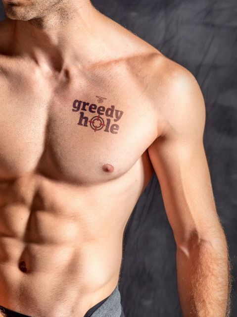 Mister B - Temporary Tattoo - Greedy Hole Mister B - Temporary Tattoo - Greedy Hole
